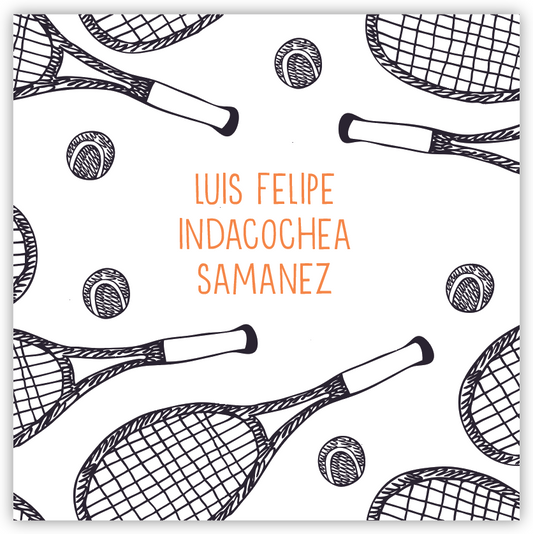 Tarjetita Tennis Raquetas